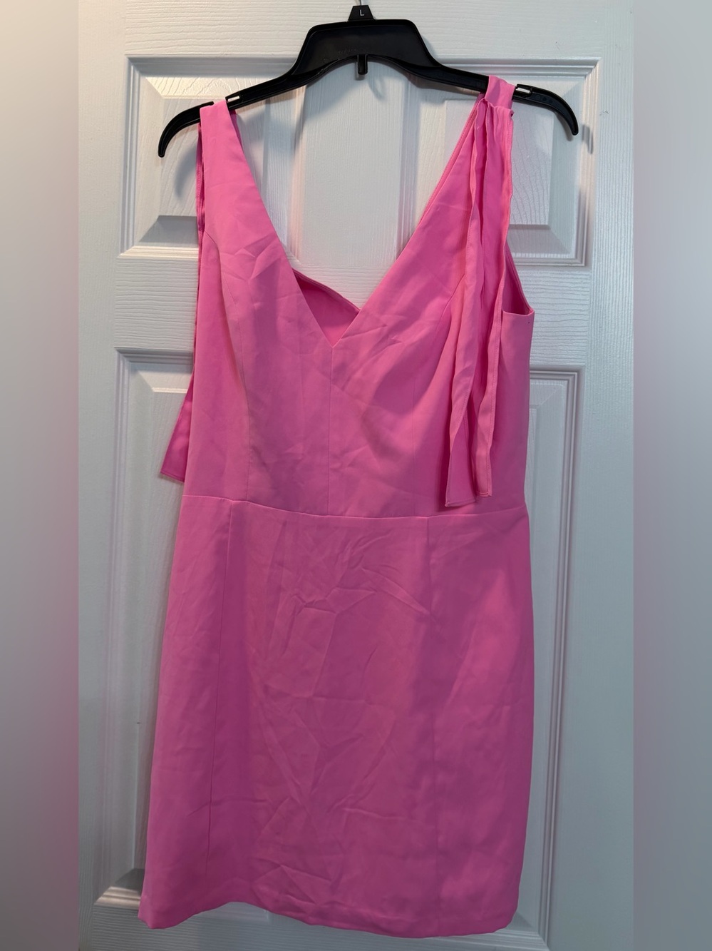 Amanda Uprichard Hot Pink Dress with V-Neck